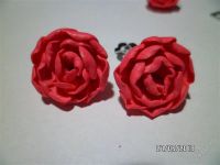 Лот: 2852592. Фото: 2. Серьги "Пион" № 2. Ручная работа