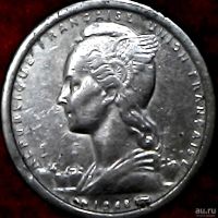 Лот: 13502003. Фото: 2. 1 франк 1948г. Французская Экваториальная... Монеты