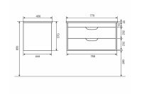 Лот: 25239463. Фото: 7. Тумба для ванной подвесная UPERWOOD...
