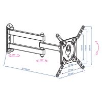 Лот: 16919143. Фото: 5. Кронштейн для LCD/LED тв 15"-43...