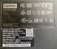 Лот: 20290300. Фото: 5. Ноутбук Lenovo V110 15IAP