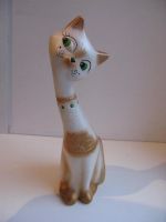 Лот: 4526427. Фото: 2. Кошка, керамическая статуэтка... Сувениры