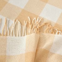 Лот: 23060936. Фото: 4. Плед Scampagnata, желтая клетка. Красноярск