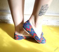 Лот: 5613610. Фото: 3. Макасины (балетки) яркие б/у 37... Одежда, обувь, галантерея