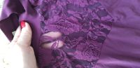 Лот: 13734209. Фото: 3. Блуза фиолетовая с кружевом 48... Одежда, обувь, галантерея
