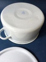 Лот: 6287716. Фото: 5. Кастрюля 5,5 л эмалированная голубая...