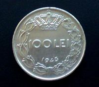 Лот: 1820006. Фото: 2. Румыния 100 лей 1943 г. Михай... Монеты