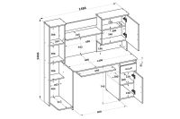 Лот: 23699649. Фото: 5. Компьютерный стол Hoff КСТ-11...