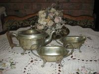 Лот: 9746727. Фото: 10. Антикварный кофейный набор 3 предмета...