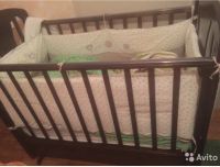Лот: 6741572. Фото: 2. Кроватка маятник. Детская мебель