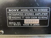 Лот: 8770995. Фото: 6. Усилитель Sony TA-V900D, Japan