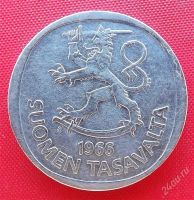 Лот: 2933648. Фото: 2. (№2806-3/LF) 1 марка 1966 (Финляндия... Монеты