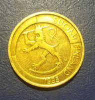 Лот: 25244413. Фото: 2. Финляндия 1 марка 1995 г. Монеты