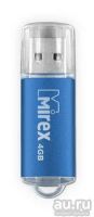 Лот: 8797709. Фото: 3. Флешка USB 4 ГБ Mirex Unit синий... Компьютеры, оргтехника, канцтовары