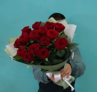 Лот: 23965429. Фото: 5. Букет из 15 красных роз
