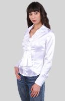 Лот: 19856797. Фото: 2. Блуза белая нарядная, р. 48, новая... Женская одежда
