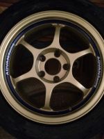 Лот: 9993058. Фото: 2. Advan c резиной yokohama 5*114... Шины, Диски