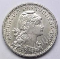 Лот: 202066. Фото: 2. Португалия. 50 сентаво 1964г. Монеты