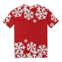 Лот: 10969849. Фото: 2. Мужская футболка 3D "Снежинки... Мужская одежда