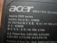 Лот: 8294634. Фото: 2. Корпус для ноутбука Acer 5520... Комплектующие