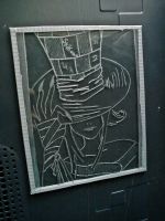 Лот: 4948877. Фото: 3. Saikono. стекло. рисунок алюминием... Ручная работа