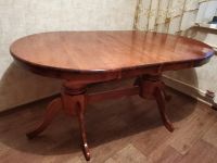 Лот: 17553381. Фото: 5. Стол овальный 158-198 см, массив...