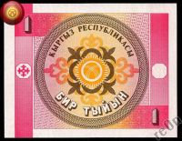 Лот: 3656578. Фото: 2. 🇰🇬 Киргизия 1 сом (тыин) 1993... Банкноты