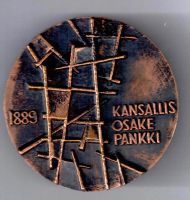 Лот: 15527934. Фото: 2. Финляндия Медаль 1989 100 лет... Значки, медали, жетоны
