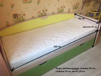 Лот: 11751355. Фото: 4. Продам детскую кровать с ящиками... Красноярск