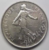 Лот: 202445. Фото: 2. Франция. 5 франк 1973г. Большая... Монеты