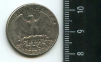 Лот: 16916152. Фото: 2. (№7076) США 25 центов 1983 год... Монеты