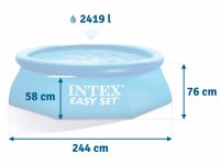 Лот: 7787670. Фото: 4. Надувной бассейн INTEX EasySet...