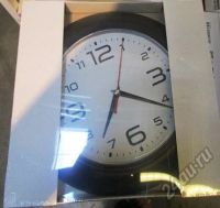 Лот: 5942230. Фото: 2. Часы настенные черные - новые... Предметы интерьера