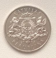 Лот: 7452284. Фото: 2. Латвия. 1 лат. 2007 год. Снеговик. Монеты