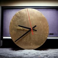 Лот: 21108131. Фото: 3. Часы настенные гипс, ручная работа. Домашний быт