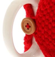 Лот: 10366660. Фото: 3. Вязаная кружка "Я люблю тебя". Домашний быт