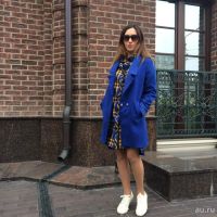Лот: 8292494. Фото: 2. Пальто синее новое 42-44. Женская одежда
