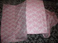 Лот: 11046591. Фото: 2. Ткань розовая с рисунком лён. Домашний текстиль