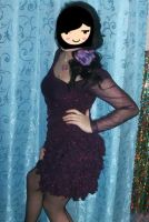 Лот: 9597895. Фото: 2. Платье фиолетовое 44-46. Много... Женская одежда