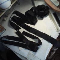 Лот: 25279565. Фото: 3. лента с бантом розой чёрного цвета... Сувениры, подарки