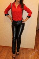 Лот: 2760338. Фото: 2. Блузка с подтяжками. Женская одежда