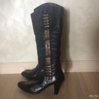 Лот: 8294569. Фото: 2. Зимние итальянские сапоги (Giovanni... Женская обувь