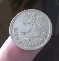 Лот: 8009812. Фото: 2. 1 марка Финляндия 1967.Серебро. Монеты