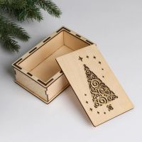 Лот: 21339227. Фото: 3. Ящик деревянный с Елкой 15х9,5х5... Красноярск