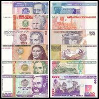 Лот: 12033446. Фото: 2. 🇵🇪 Перу набор из 6 банкнот 10-5000... Банкноты