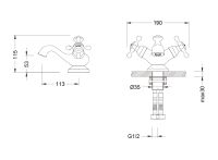 Лот: 3425420. Фото: 3. Смеситель 8053003VF. Строительство и ремонт