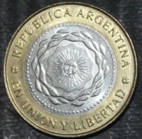 Лот: 20055744. Фото: 2. Экзотика с рубля (81859) Аргентина. Монеты