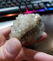 Лот: 25317515. Фото: 2. Кварц друза (горный хрусталь... Ювелирные изделия, бижутерия, часы