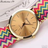 Лот: 9257613. Фото: 3. Часы модные женские на тканевом... Ювелирные изделия, бижутерия, часы