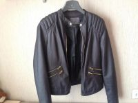 Лот: 4486533. Фото: 3. Кожаная куртка Pull&Bear. Одежда, обувь, галантерея